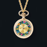 Vibrant Ditsy Flowers Floral Pattern Design-43785 Horloge<br><div class="desc">Bright and colorful ditsy floral pattern featuring vibrant flowers,  perfect for stylish apparel,  accessories,  and gifts with a fresh botanical look. (Design code-43785).</div>