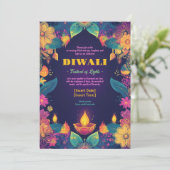 Vibrant Diwali Radiance Kaart (Staand voorkant)