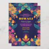 Vibrant Diwali Radiance Kaart (Voorkant / Achterkant)