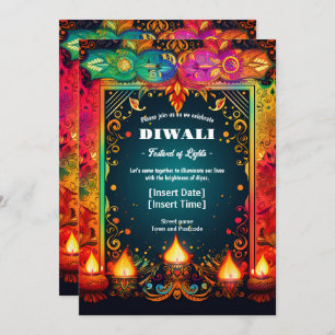 Vibrant Diwali Splendor Kaart