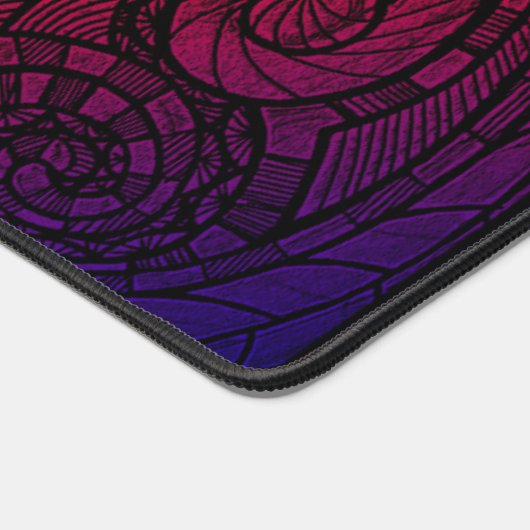 Vibrant Doodle Art Bureaumat (Hoek)