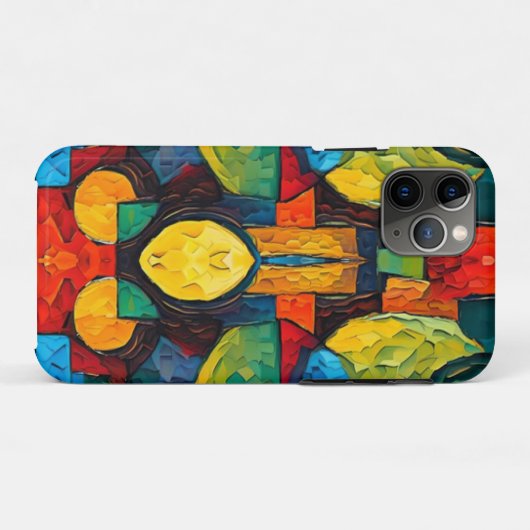 Vibrant Dreams Geometry – Bold Modern Abstract Art Case-Mate iPhone Case (Achterkant (horizontaal))