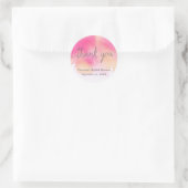 Vibrant Dreams Vrijgezellenfeest Dank je wel Ronde Sticker (Tas)