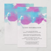 Vibrant Dreams Wedding Insert Kaart (Voorkant / Achterkant)