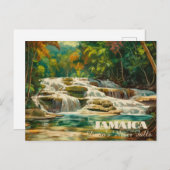 Vibrant Dunn's River Herfsten Jamaica Briefkaart (Voorkant / Achterkant)