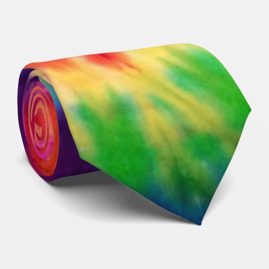 Vibrant dye patroon stropdas (Opgerold)