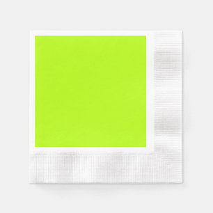 Vibrant Electric Lime Green Ready om aan te passen Servetten