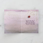 Vibrant Enjoy the Little Things Butterfly Birthday Kaart (Binnen)