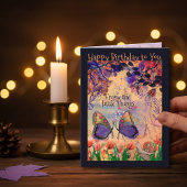 Vibrant Enjoy the Little Things Butterfly Birthday Kaart