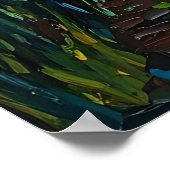 Vibrant Expressionist Sunflower Field Painting Poster (Hoek)