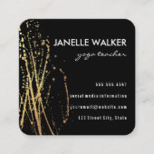 Vibrant Expressive Splatter Vierkante Visitekaartje (Voorkant)