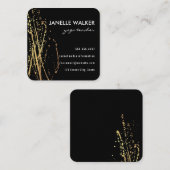 Vibrant Expressive Splatter Vierkante Visitekaartje (Voorkant / Achterkant)