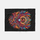 Vibrant Fantasy Pcute Ss Cute Ssnix Mythical Bird  Fleece Deken (Voorkant (Horizontaal))