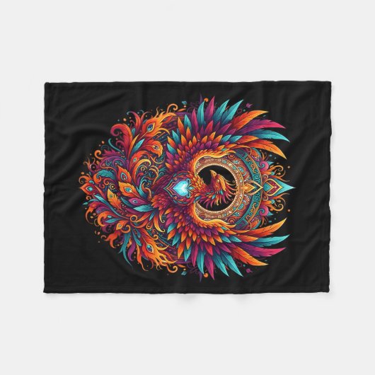 Vibrant Fantasy Pcute Ss Cute Ssnix Mythical Bird  Fleece Deken (Voorkant (Horizontaal))