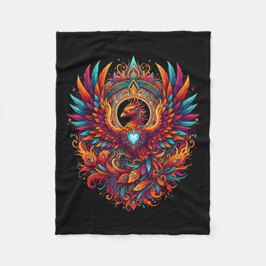 Vibrant Fantasy Pcute Ss Cute Ssnix Mythical Bird  Fleece Deken (Voorkant)