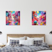 Vibrant Fantasy World - Kleurrijke Abstracte kunst Muurkunst Sets (Slaapkamer)