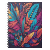 Vibrant Feather Burst Notitieboek (Voorkant)