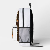 Vibrant Feline Grace Bedrukte Rugzak (Rechts)