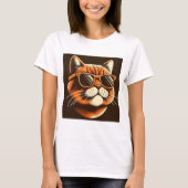 Vibrant Feline Grace T-shirt (Voorkant)