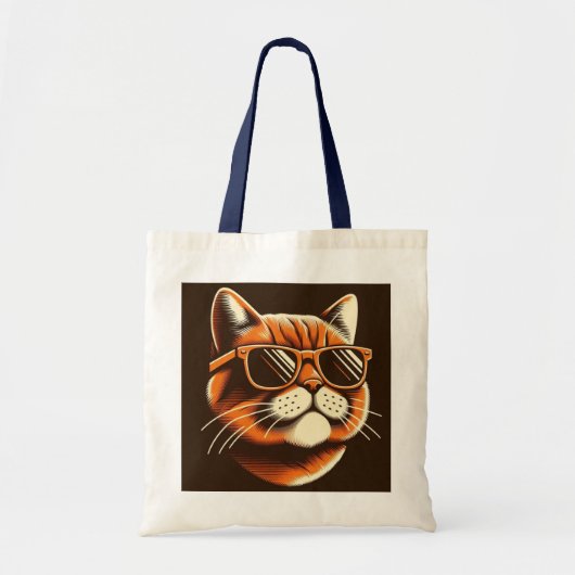 Vibrant Feline Grace Tote Bag (Voorkant)