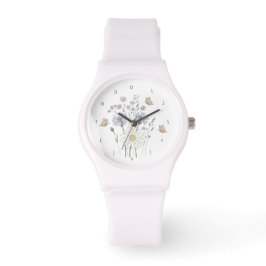 Vibrant field of wildflowers  horloge
