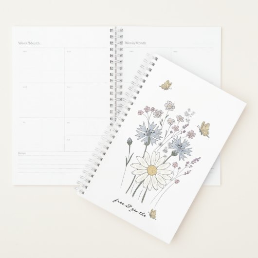 Vibrant field of wildflowers  planner (Display)