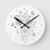 Vibrant field of wildflowers  ronde klok (Voorkant)