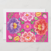 Vibrant Fiesta Flowers Nacho Gemiddeld Baby shower Kaart (Achterkant)