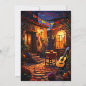 Vibrant Fiesta Let's Taco 'over een repetitiediner Kaart (Achterkant)