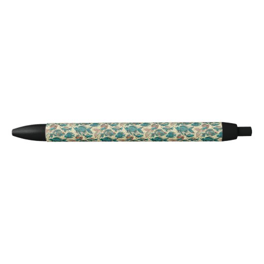 Vibrant Fish Pattern Colorful  Blauwe Inkt Pen (Voorkant)