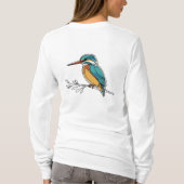 Vibrant Flight – Watercolor Hummingbird Explosion  T-shirt (Achterkant)