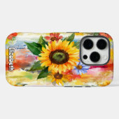 Vibrant Floral Abstract Case-Mate iPhone Case (Achterkant (horizontaal))
