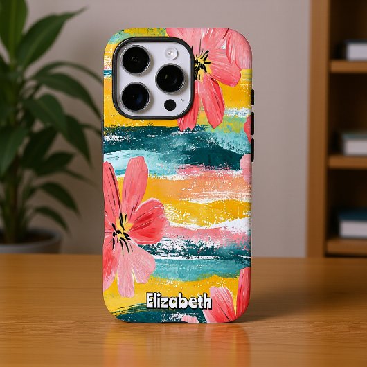 Vibrant Floral Abstract Case-Mate iPhone Case