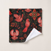  Vibrant floral and leafy pattern designs Bad Handdoek (Wasdoekje)