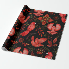  Vibrant floral and leafy pattern designs Cadeaupapier