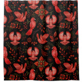  Vibrant floral and leafy pattern designs Douchegordijn (Voorkant)