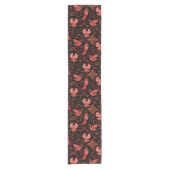  Vibrant floral and leafy pattern designs Korte Tafelloper (Voorkant)