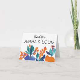 Vibrant Floral Bloom Hartelijk dank