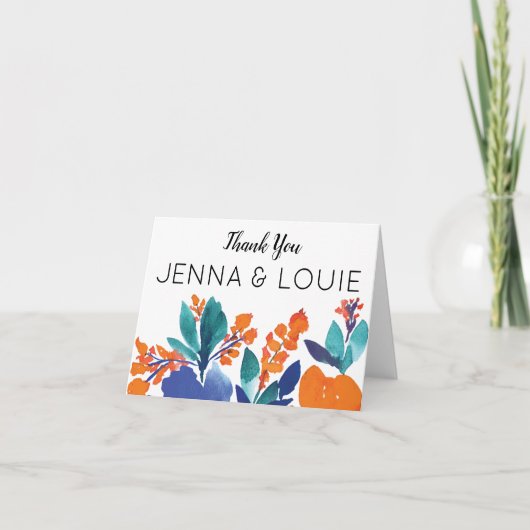 Vibrant Floral Bloom Hartelijk dank (Voorkant)