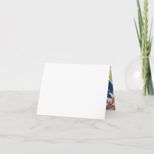 Vibrant Floral Bloom Hartelijk dank (Achterkant)