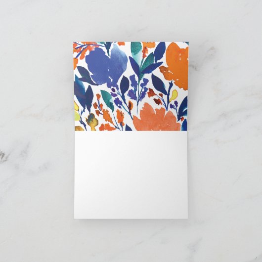 Vibrant Floral Bloom Hartelijk dank (Binnen)