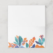 Vibrant Floral Blossom Place Card Plaatskaartje (Buitenkant ongevouwen)