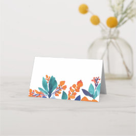 Vibrant Floral Blossom Place Card Plaatskaartje