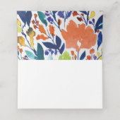Vibrant Floral Blossom Place Card Plaatskaartje (Binnenkant ongevouwen)
