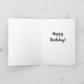 Vibrant Floral Bouquet Birthday Card Kaart (Binnen)