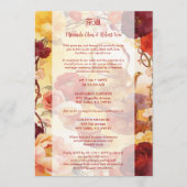 Vibrant Floral Chinese Tea Ceremony Wedding Kaart (Voorkant)