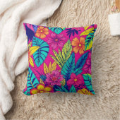 Vibrant Floral design cushion Kussen (Deken)