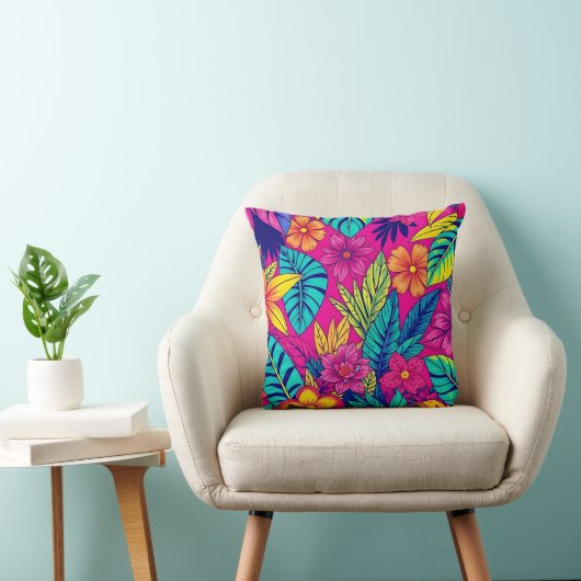 Vibrant Floral design cushion Kussen (Stoel)