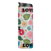 Vibrant Floral Garden Seamless Pattern - Cheerful  Thermosbeker (Geroteerd rechts)