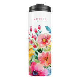 Vibrant Floral Garden Thermosbeker